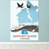 Bathurst Island Kanada Reiseplan Leinwanddruck (Insitu (Holzboden))