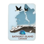 Bathurst Island Kanada Reiseplan Magnet (Vertikal)
