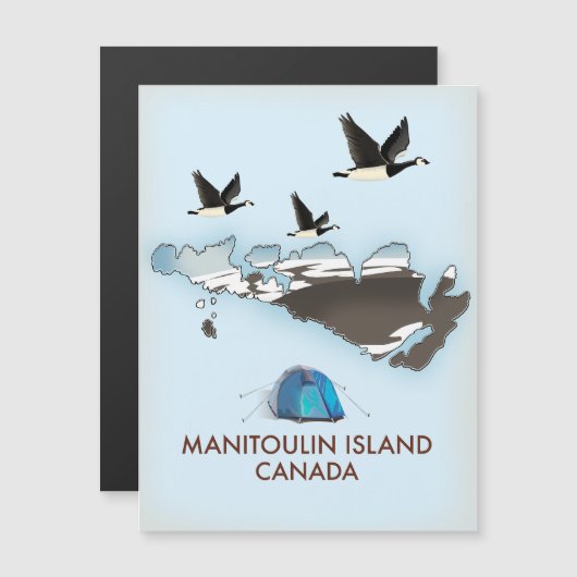 Bathurst Island Kanada Reiseplan Magnetkarte (Vorne/Hinten)
