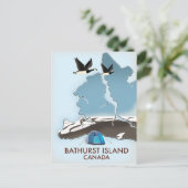Bathurst Island Kanada Reiseplan Postkarte (Stehend Vorderseite)