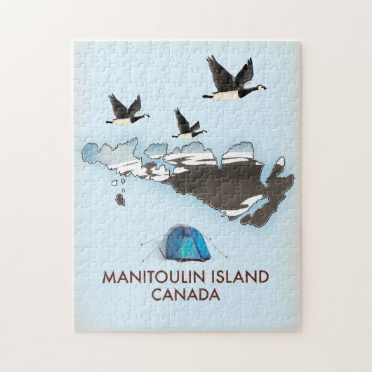 Bathurst Island Kanada Reiseplan Puzzle (Vertikal)