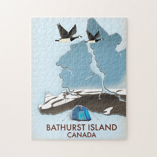 Bathurst Island Kanada Reiseplan Puzzle (Vertikal)