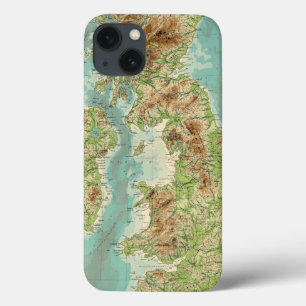 Bathyorographical Karte der britischen Inseln Case-Mate iPhone Hülle