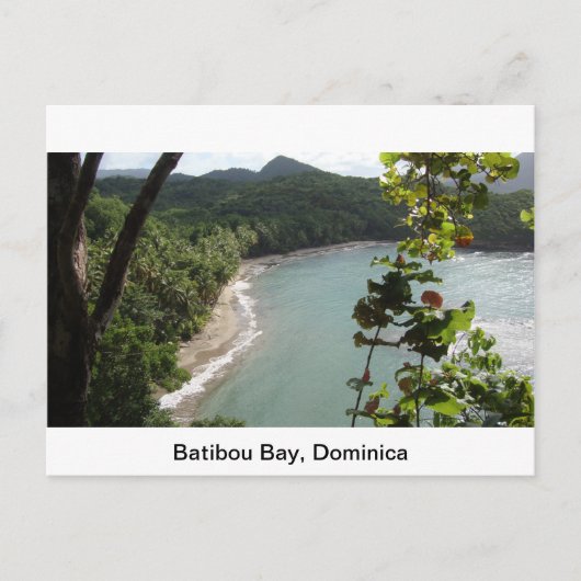 Batibou Bay, Dominica Postkarte (Vorderseite)