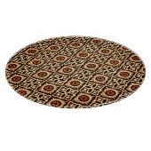 Batik abstrakt, nahtlos textiles Muster. Schneidebrett (Ecke)