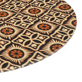 Batik abstrakt, nahtlos textiles Muster. Schneidebrett (Ecke)