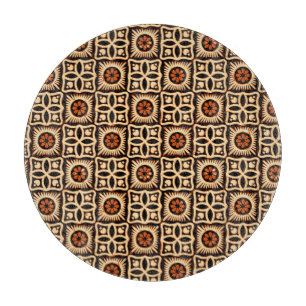 Batik abstrakt, nahtlos textiles Muster. Schneidebrett