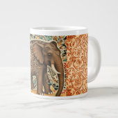 Batik, antiker, Vintager Stil Jumbo-Tasse (Vorderseite Rechts)