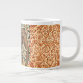 Batik, antiker, Vintager Stil Jumbo-Tasse (Rechts)
