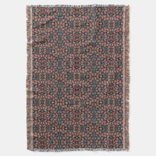 Batik Banten Simbut Throw Blanket Decke (Vorderseite Vertikal)