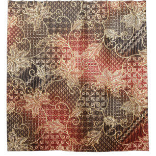 Batik Beauty: malaysisches künstlerisches Wunder Duschvorhang