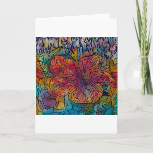 Batik-Blank-Note-Karte Dankeskarte (Vorderseite)