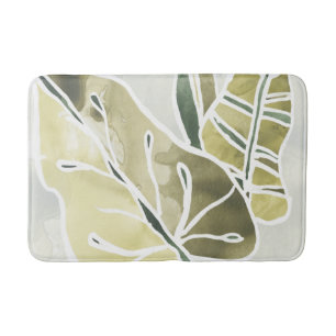 Batik-Blätter Badematte