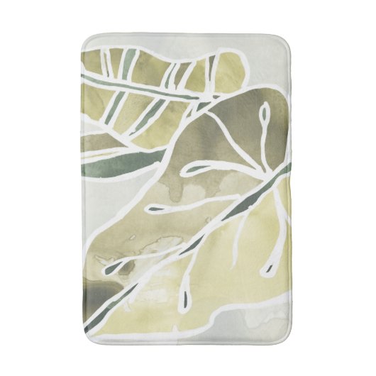 Batik-Blätter Badematte (Vorderseite Vertikal)