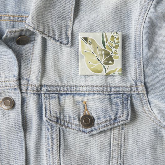 Batik-Blätter Button (Beispiel)