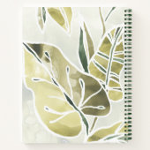 Batik-Blätter Notizblock (Rückseite)