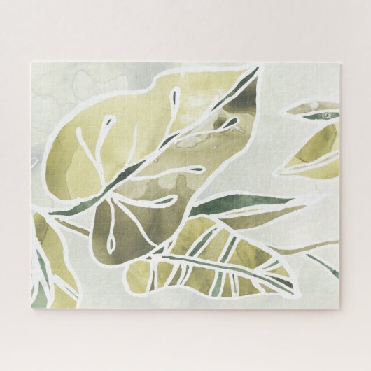 Batik-Blätter Puzzle (Horizontal)