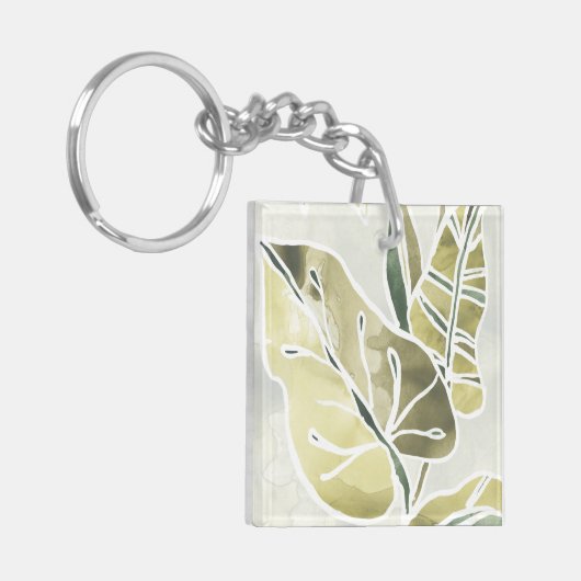 Batik-Blätter Schlüsselanhänger (Vorderseite links)