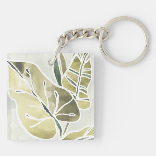 Batik-Blätter Schlüsselanhänger (Rückseite)