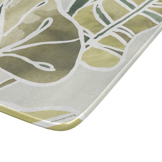 Batik-Blätter Schneidebrett (Ecke)