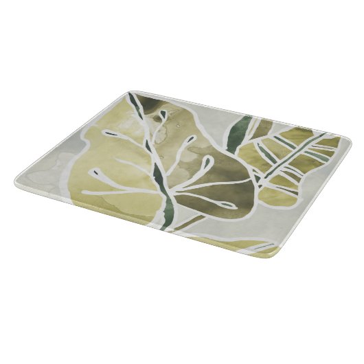 Batik-Blätter Schneidebrett (Ecke)