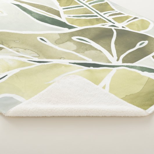 Batik-Blätter Sherpadecke (3/4)