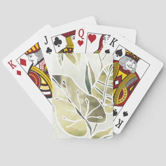 Batik-Blätter Spielkarten (Rückseite)