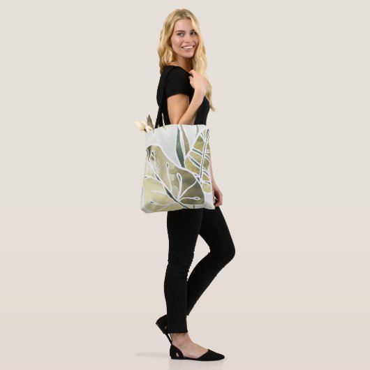 Batik-Blätter Tasche (Am Model)