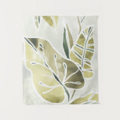 Batik-Blätter Wandteppich (Vorderseite)