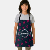 Batik Blue Blue Minimal Muster Schürze (Insitu)