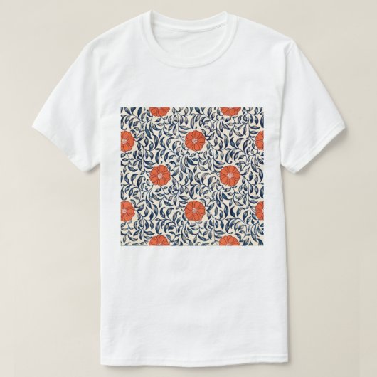 Batik Blume Muster Chiffon Top (Design vorne)