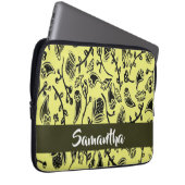 Batik-Blumenmuster Laptopschutzhülle (Vorne Rechts)