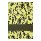 Batik-Blumenmuster Mini Klemmbrett (Rückseite)