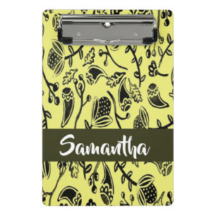 Batik-Blumenmuster Mini Klemmbrett