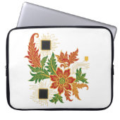 Batik-Blüte & CPU Laptopschutzhülle (Vorderseite)
