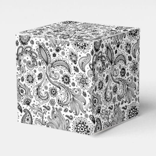 Batik Boho Blumenmuster Geschenkschachtel (Vorderseite)