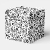 Batik Boho Blumenmuster Geschenkschachtel (Rückseite)