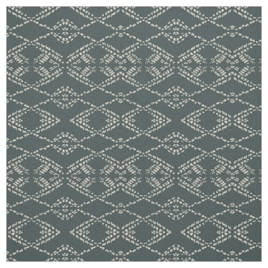 Batik Boho Schwarz Ikat monochrom geometrisch  Stoff (Muster)