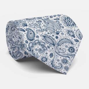Batik-Boho-Stil Blumen-Paisley-Muster Krawatte