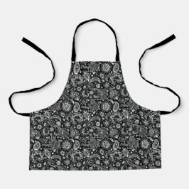 batik boho style floral paisley pattern schürze
