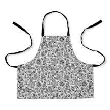 Batik boho style floral paisley pattern