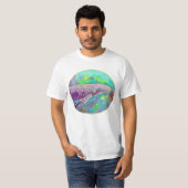 Batik-Buckel-Wal-Kunst T-Shirt (Vorne ganz)