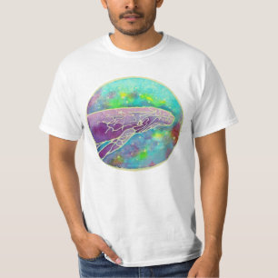 Batik-Buckel-Wal-Kunst T-Shirt