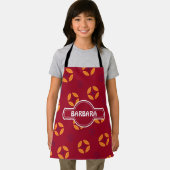 Batik Chocolate Cream Minimal Muster Schürze (Insitu)