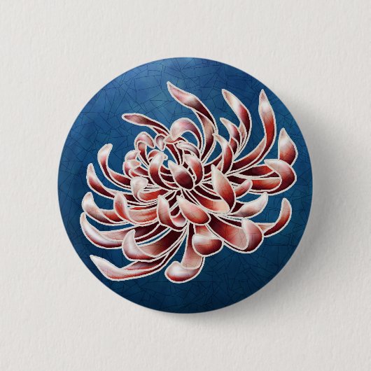 Batik Chrysanthemum Button (Vorderseite)