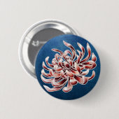Batik Chrysanthemum Button (Vorne & Hinten)