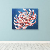 Batik Chrysanthemum Leinwanddruck (Insitu (Holzboden))