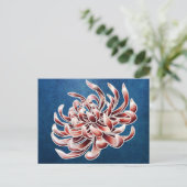 Batik Chrysanthemum Postkarte (Stehend Vorderseite)