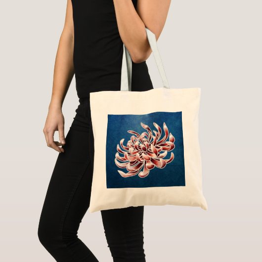 Batik Chrysanthemum Tragetasche (Vorderseite (Produkt))