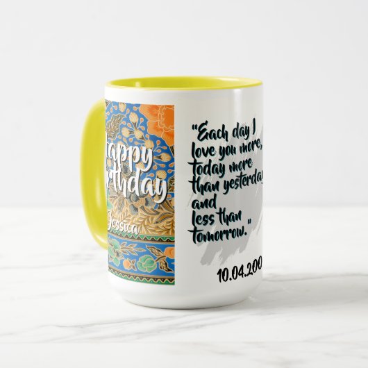 Batik Combo Mug CM03-01 Gemini Tasse (Vorderseite Links)